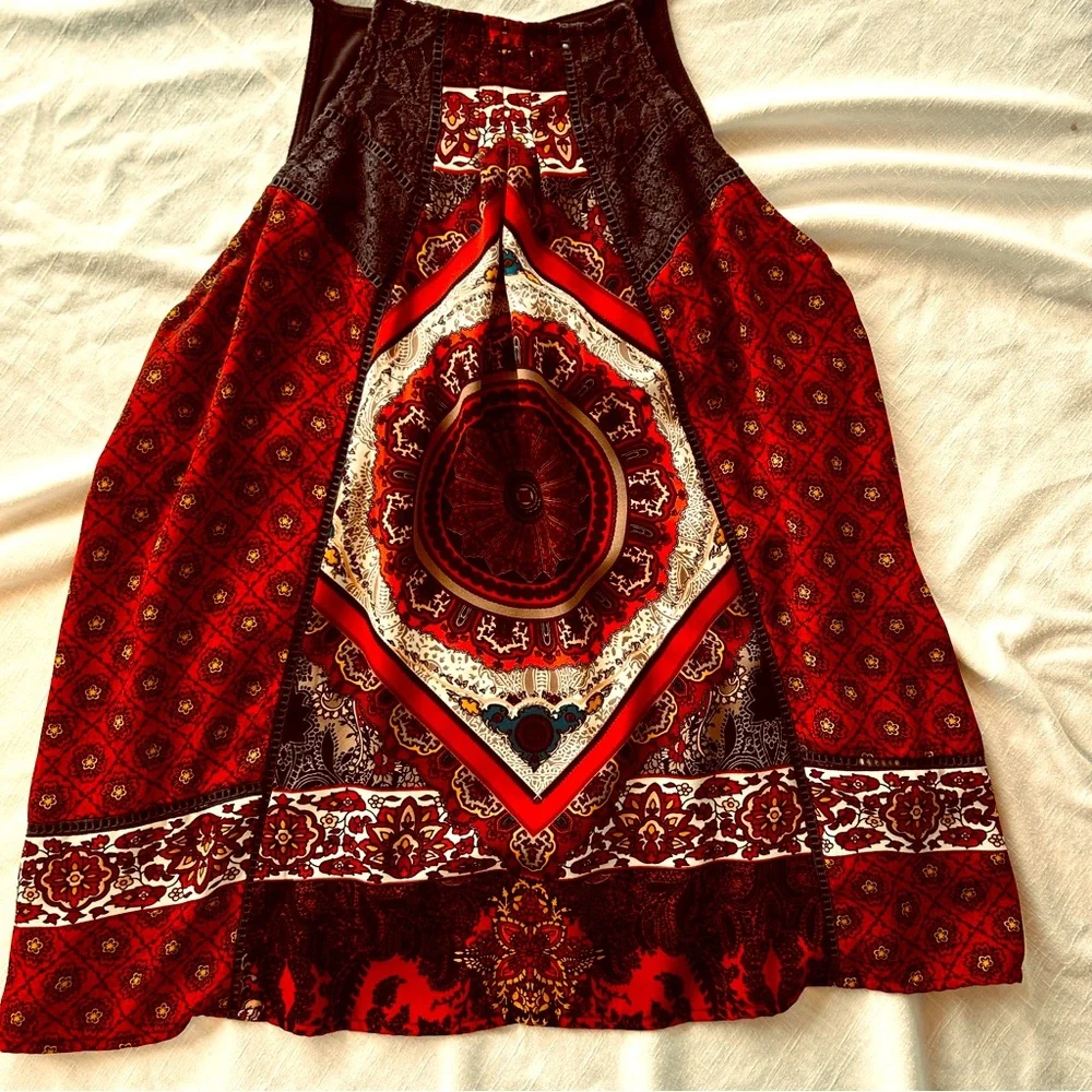 Skylar & Jade Boho Halter Look Top - Size Large - Picture 3 of 14